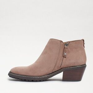 Sam Edelman Pryce Ankle Booties Cashmere Beige Suede